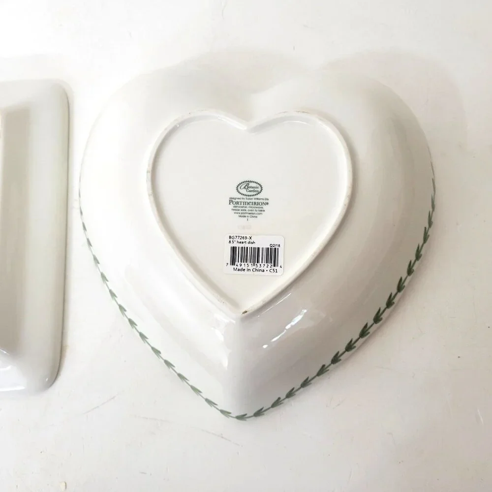 Portmeirion Botanic Garden Heart & Square Dishes - Picture 5 of 7